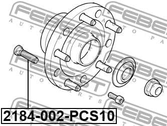 Wheel Stud 2184-002-PCS10 - image 2