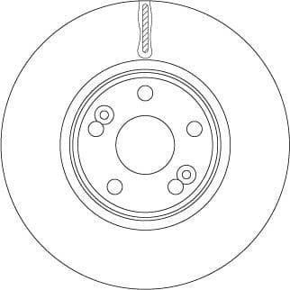 Brake Disc TRW SINGLE DF6233S - image 4