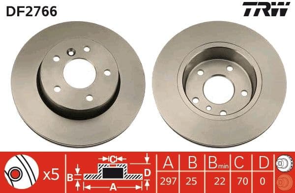 Brake Disc DF2766 - image 3