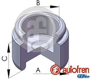 Piston, brake caliper D025268