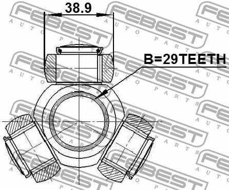 Spider Assembly, drive shaft 0816-B9 - image 2