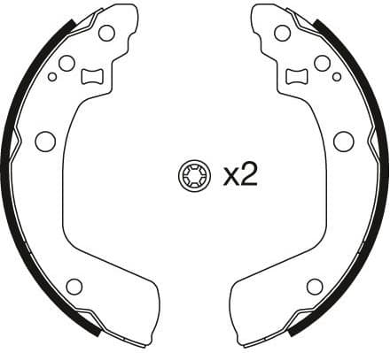 Brake Shoe Set GS8793 - image 4