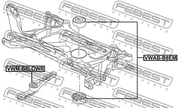 Mounting, engine VWM-B8LOWR - image 2