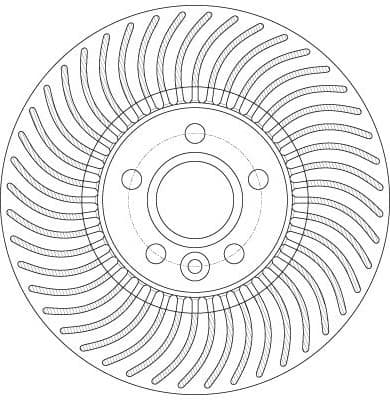 Brake disc, 1pcs FRONT, Top Quality DF6185S - image 2