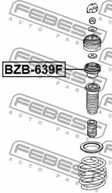 Rolling Bearing, suspension strut support mount BZB-639F - image 2