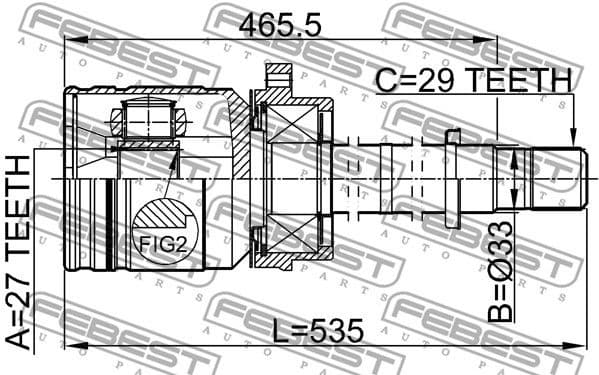 Joint Kit, drive shaft 0211-J31RH - image 2