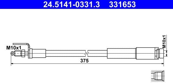 Brake Hose 24.5141-0331.3