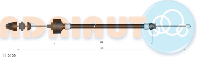 Cable Pull, clutch control 41.0109