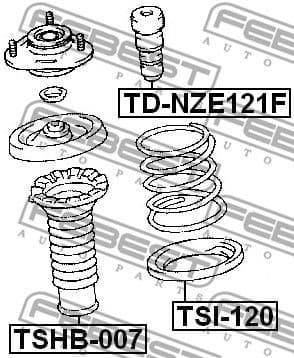 Rubber Buffer, suspension TD-NZE121F - image 2