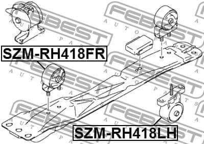 Mounting, engine SZM-RH418LH - image 2