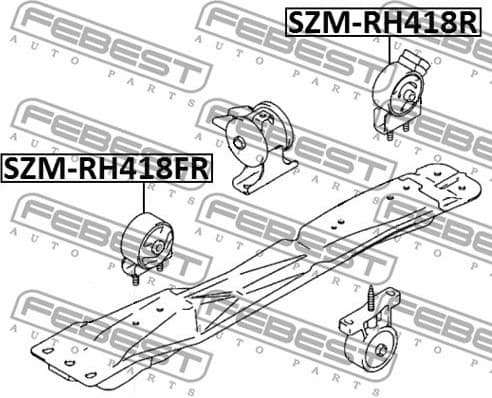 Mounting, engine SZM-RH418R - image 2