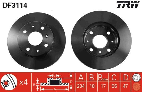 Brake Disc DF3114 - image 3