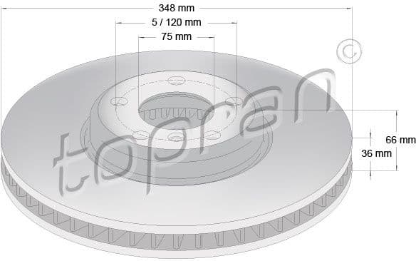 Brake Disc COATED 502 238