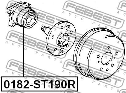 Wheel Hub 0182-ST190R - image 2