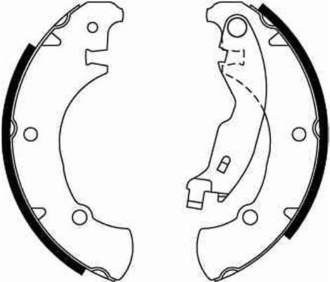 Brake Shoe Set GS8654 - image 3