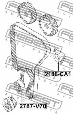 Tensioner, timing belt 2790-V70 - image 2