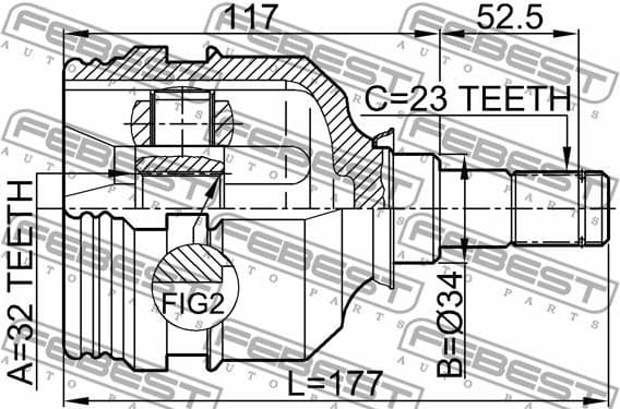 Joint Kit, drive shaft 0111-190UKP - image 2