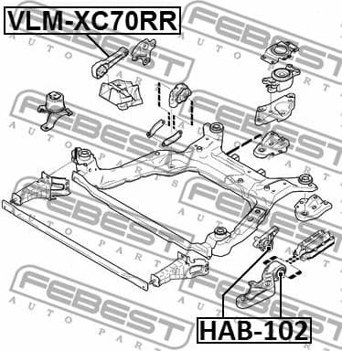 Mounting, engine VLM-XC70RR - image 2