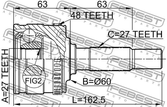 Joint Kit, drive shaft 1610-801A48 - image 2