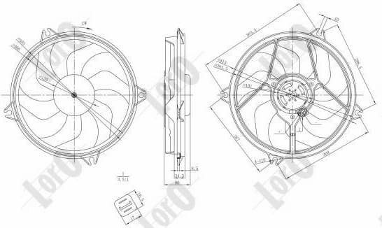 Fan, engine cooling LORO 009-014-0001 - image 2