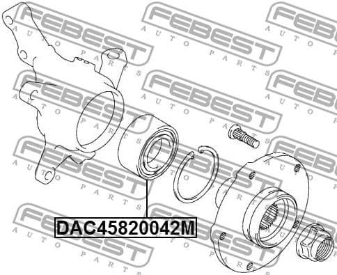 Wheel Bearing DAC45820042M
