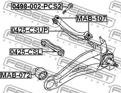 Control/Trailing Arm, wheel suspension 0425-CSUP - image 2