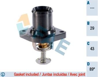 Thermostat, coolant 5322989