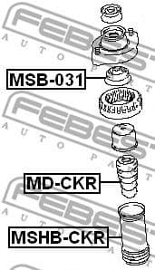 Protective Cap/Bellow, shock absorber MSHB-CKR - image 2