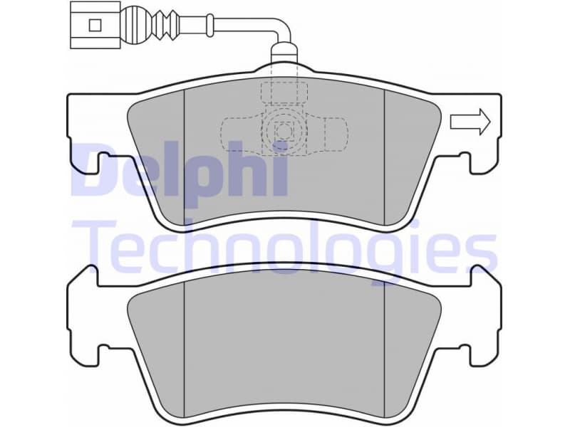 Brake Pad Set, disc brake LP2086