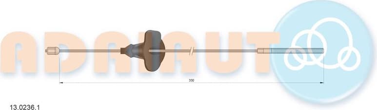 Cable handbrake 13.0236.1 - image 2