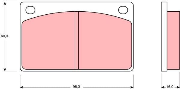 Brake Pad Set, disc brake GDB576 - image 2