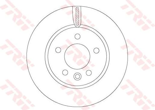 Brake Disc TRW SINGLE DF6589S - image 2