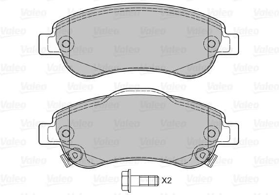 Brake Pad Set, disc brake 598901
