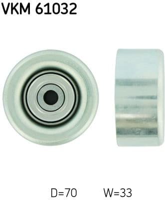 Deflection/Guide Pulley, V-ribbed belt VKM 61032 - image 2