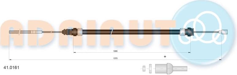 Cable Pull, clutch control 41.0161