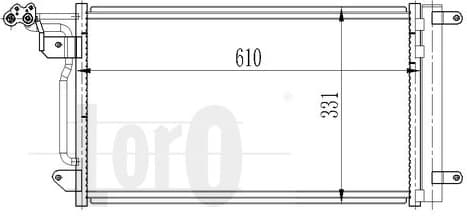 Condenser, air conditioning LORO 003-016-0022 - image 2