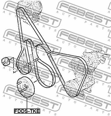Belt Pulley, crankshaft FDDS-TKE - image 2