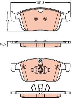 Brake Pad Set, disc brake GDB2146 - image 2