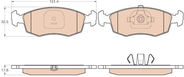 Brake Pad Set, disc brake GDB2015 - image 3