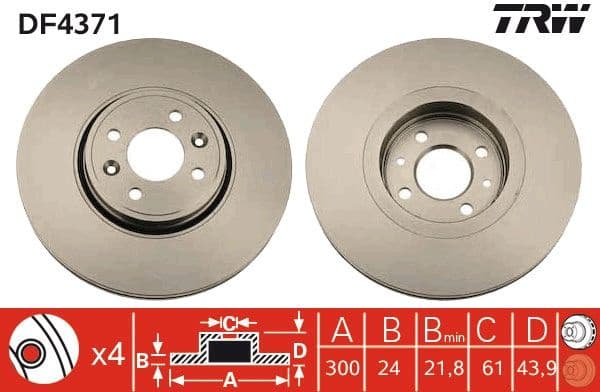 Brake Disc DF4371 - image 3