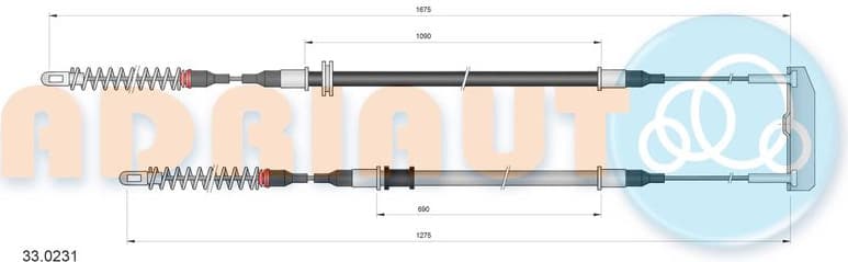 Cable Pull, parking brake 33.0231