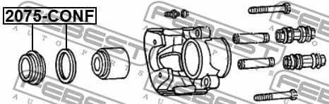 Repair Kit, brake caliper 2075-CONF - image 2