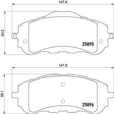 Brake Pad Set, disc brake XTRA LINE P61120X