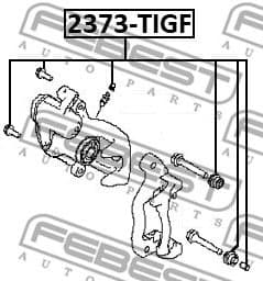 Bellow, brake caliper guide 2373-TIGF - image 2