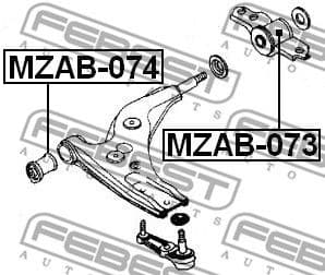 Mounting, control/trailing arm MZAB-073 - image 2
