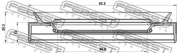 Shaft Seal, differential 95PEW-48821220R - image 2