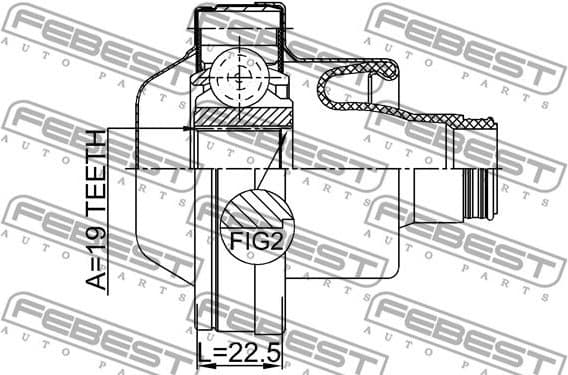 Joint, propshaft 2711-S80IISHA - image 2