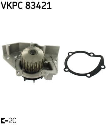 Water Pump, engine cooling VKPC 83421 - image 2