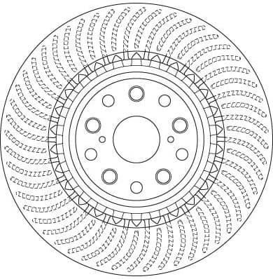 Brake Disc TRW SINGLE DF6488S - image 3