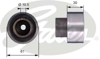 Deflection Pulley/Guide Pulley, timing belt PowerGrip™ T42053